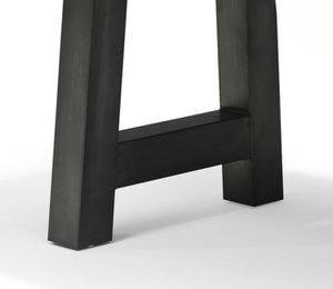 Basis der Hip -H -Poot 120x120x74 Vintage Schwarz