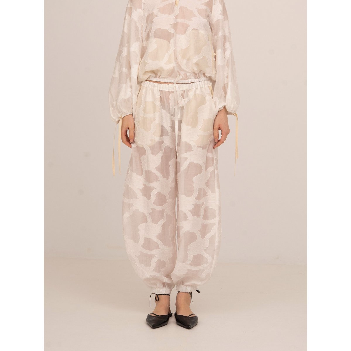 Printworks White Balloon Pants