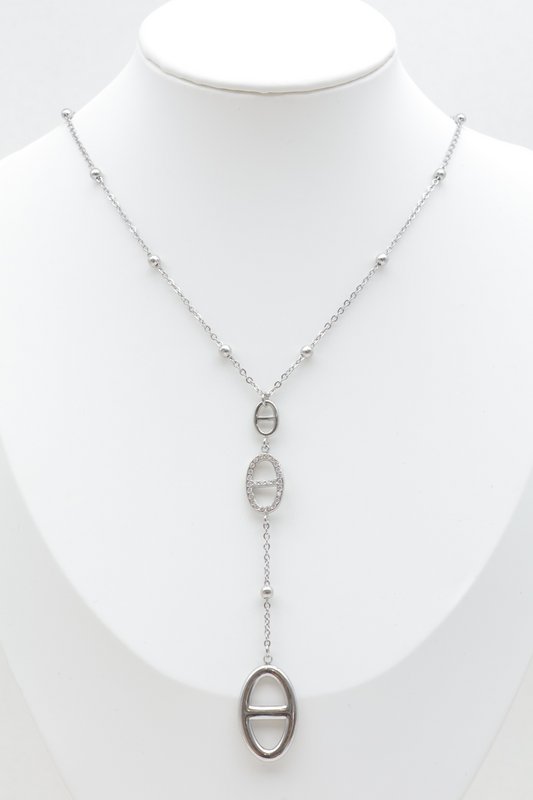 Collier maille marine en acier inoxydable