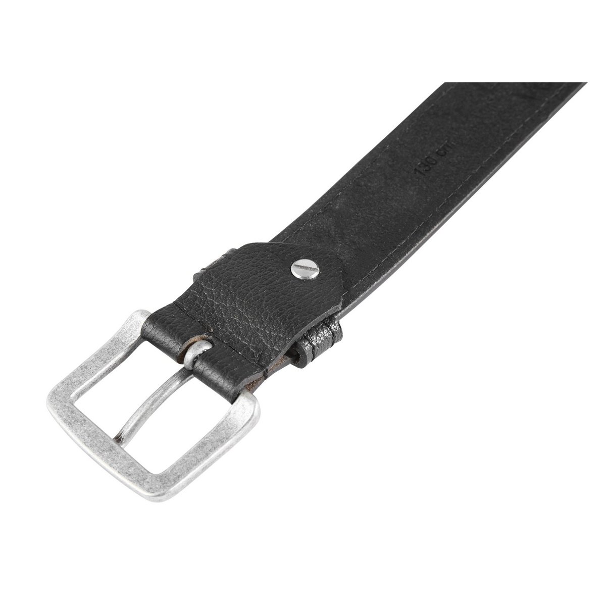 Leonardo Verrelli genuine leather belt, black
