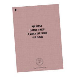 Maternity visit fill-in cards 25 pers. - Pink