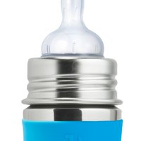 Pura teat bottle 150 ml + aqua sleeve