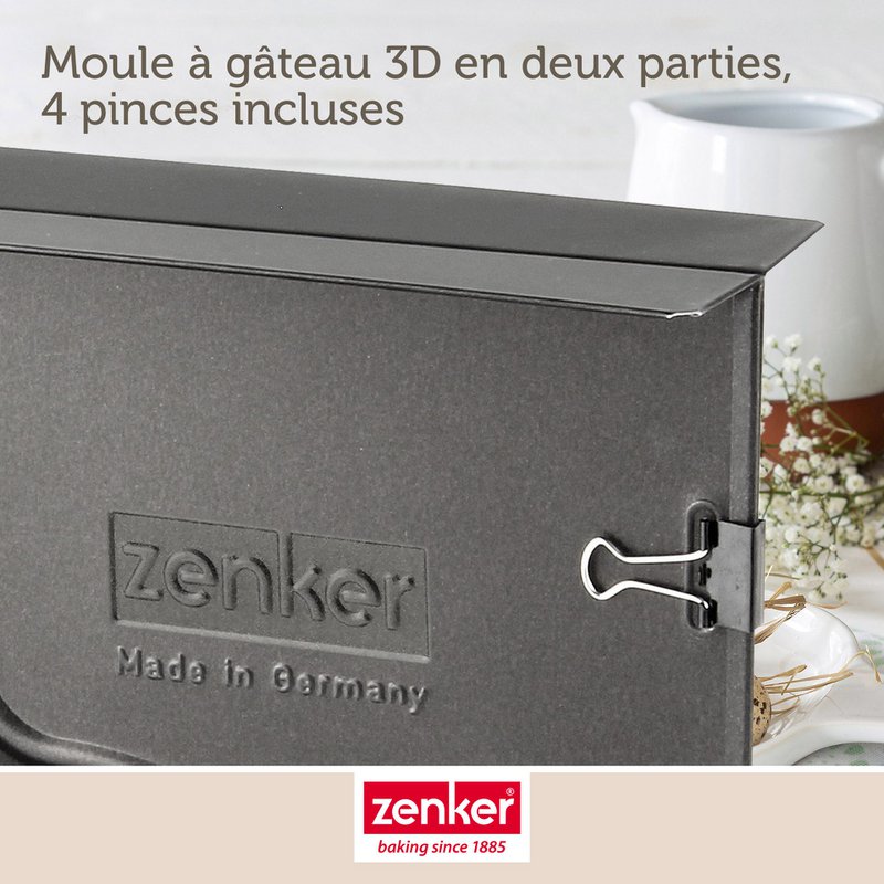 Set de molde 3D Conejito de Pascua y 5 cortadores de galletas Zenker Conejito de Pascua