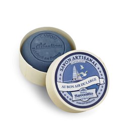 Sapone esfoliante al profumo marino in scatola di legno 100g