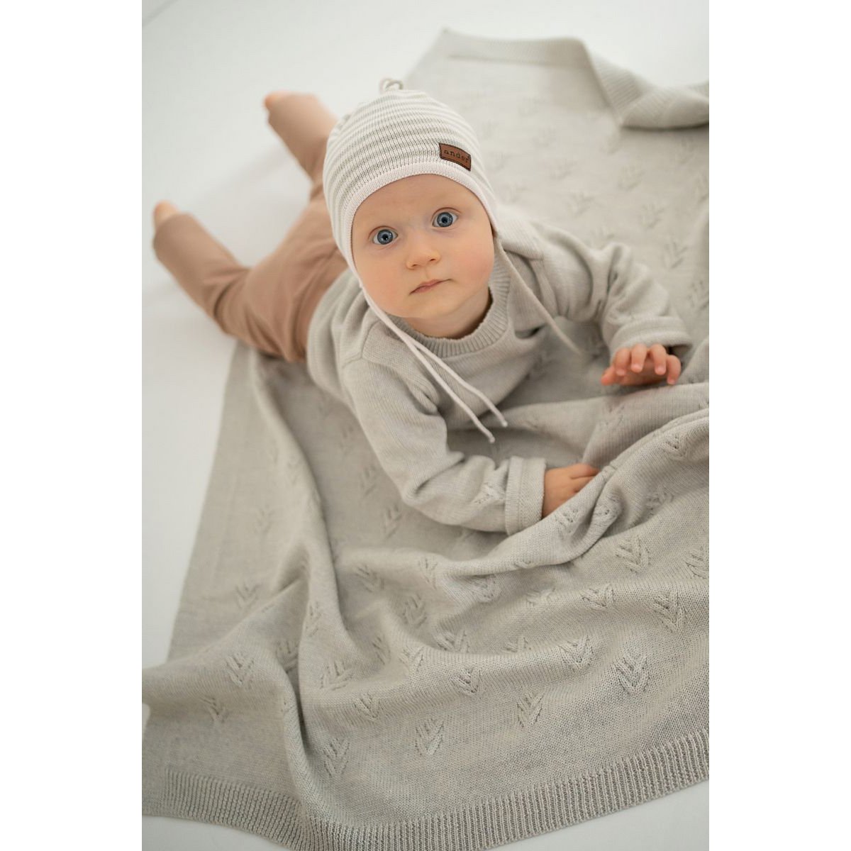 DIEGO babytæppe - 100% merinould - beige