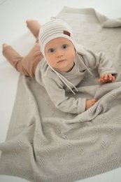 DIEGO babytæppe - 100% merinould - beige