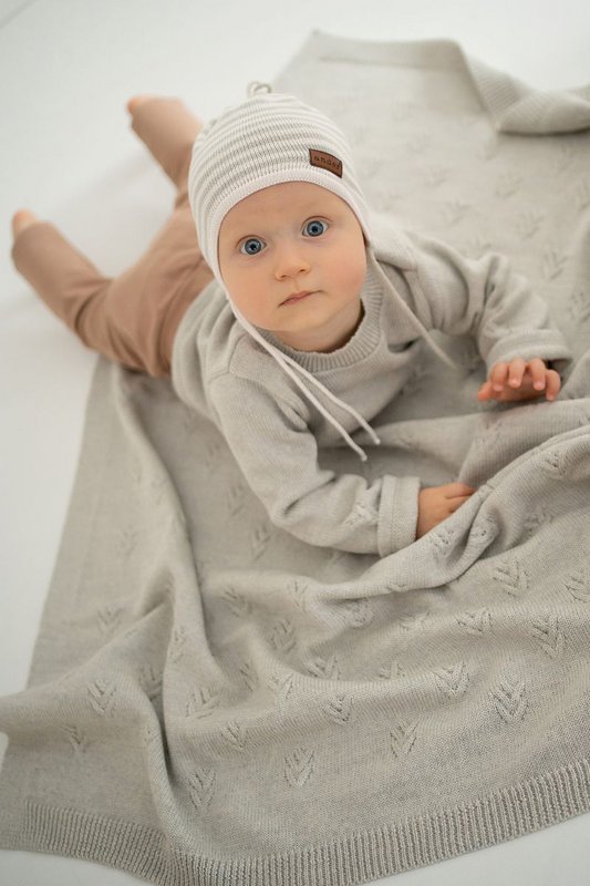 DIEGO babytæppe - 100% merinould - beige