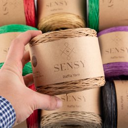 Sensy Premium 274 iarde %100 filato di rafia di carta