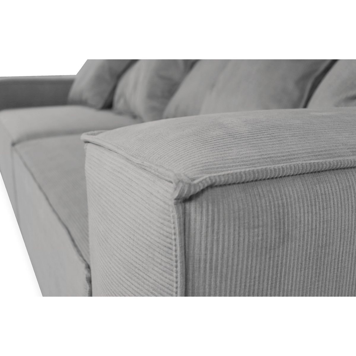 Van Morris 4-seater, Concrete Grey, Exclusive Corduroy from the Belgium company BRUTEX