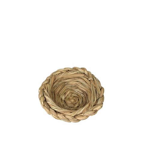 Woven Bird Nest Cage (Bowl Shape) | Natural Grass Hideaway Bird Hut