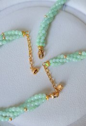 Lucky Jade Flettet Halskæde & Armbånd Sæt