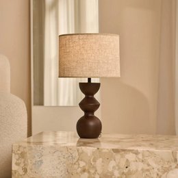 Lampada da tavolo Kai Marrone Scuro