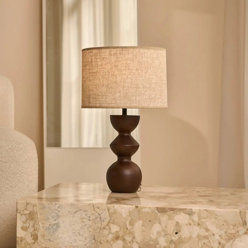 Lampada da tavolo Kai Marrone Scuro