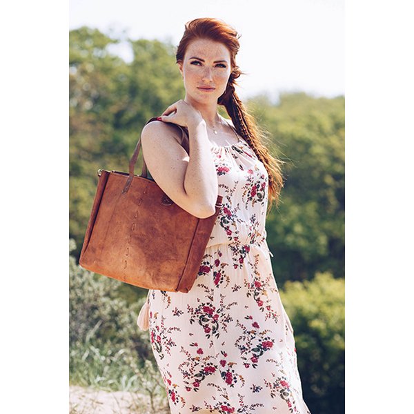 Ganesha Leather Shopper