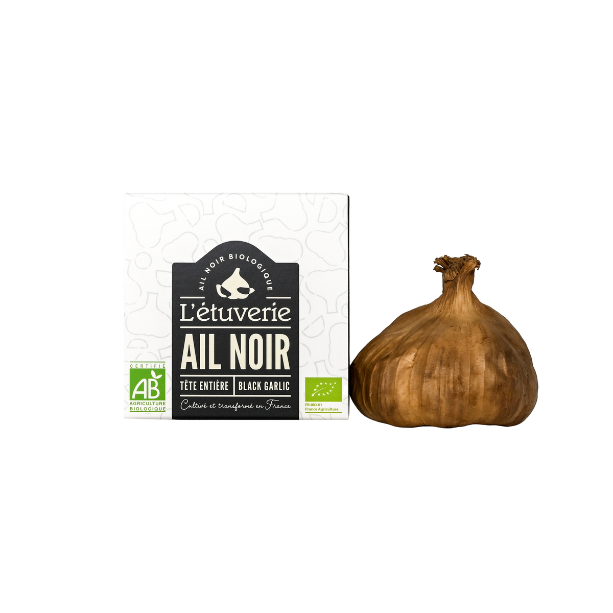 Cabeza de ajo negro ecológico (+/- 60g)