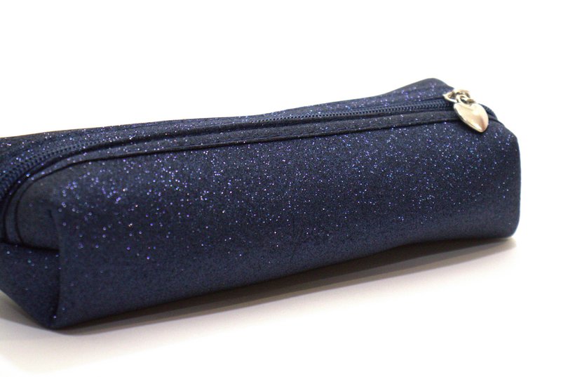 Moon - The Navy glitter pencil case