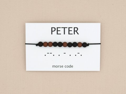 morse code armband peter
