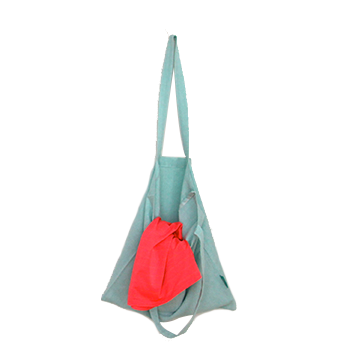 Recycled Cotton Shopper Bag Mint green