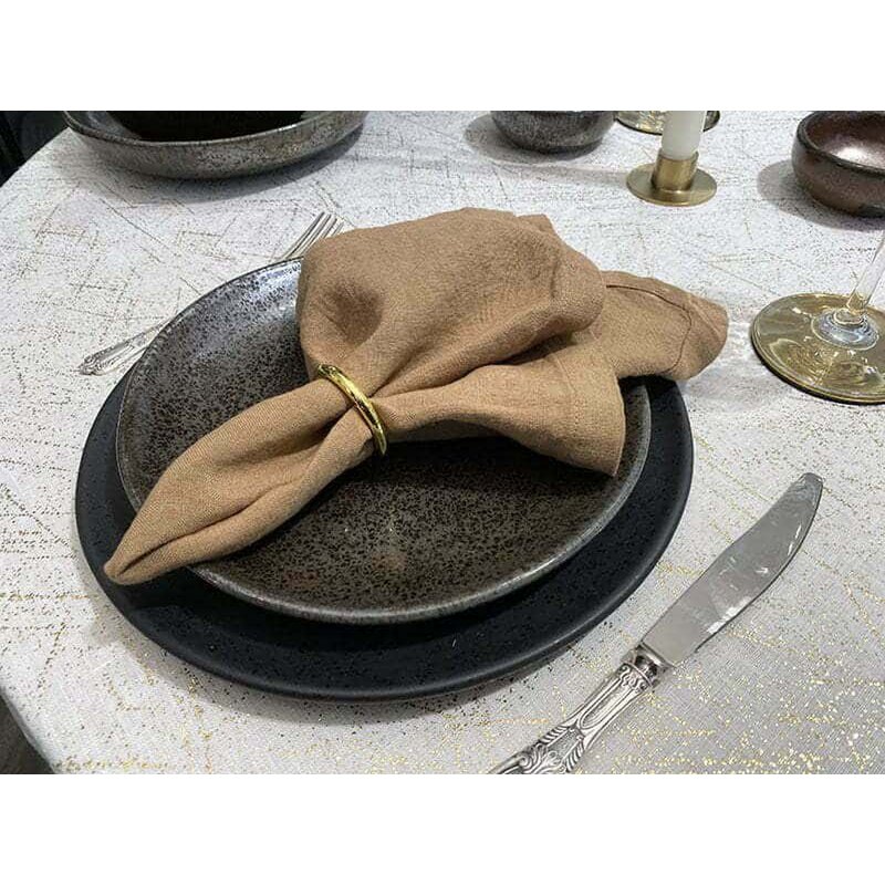 Linen table napkin Cinnamon
