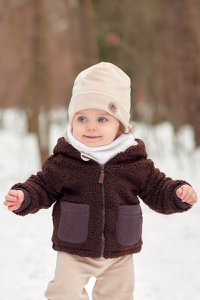 LEO BROWN Plüsch-Kinderjacke