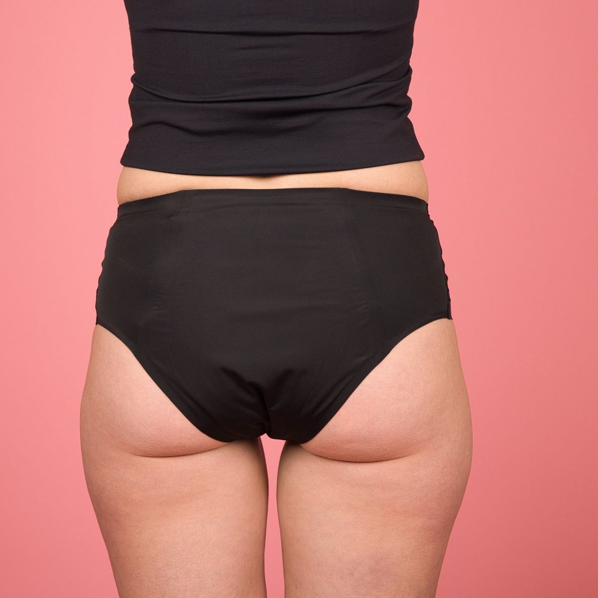 Emmy sømløs menstruation glide sort