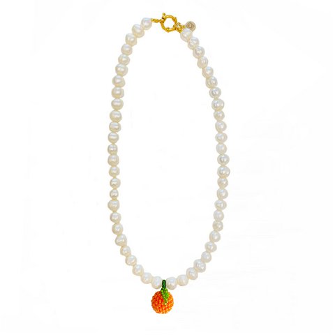 Zonsondergang gloed parelketting