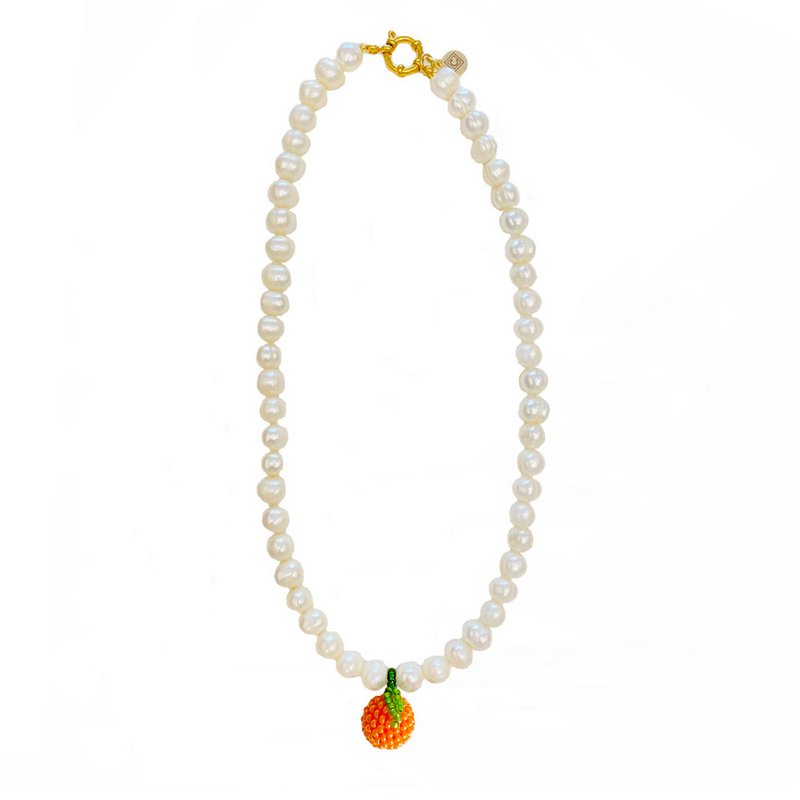 Zonsondergang gloed parelketting