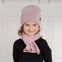 Gebreide kindermuts en sjaal, 2-delige set
