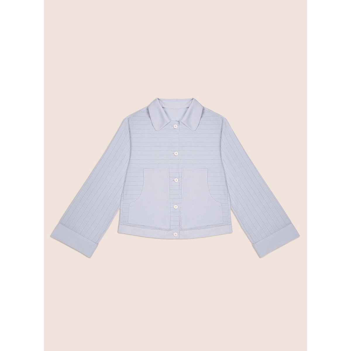 Camicia blu a righe Hunter