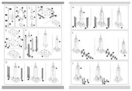 Construction kit 3D Puzzle Empire State Building - wood