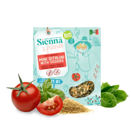 BIO-PASTA – MINI-DITALINI MIT GEMÜSE – AB 10 MONATEN – 350G