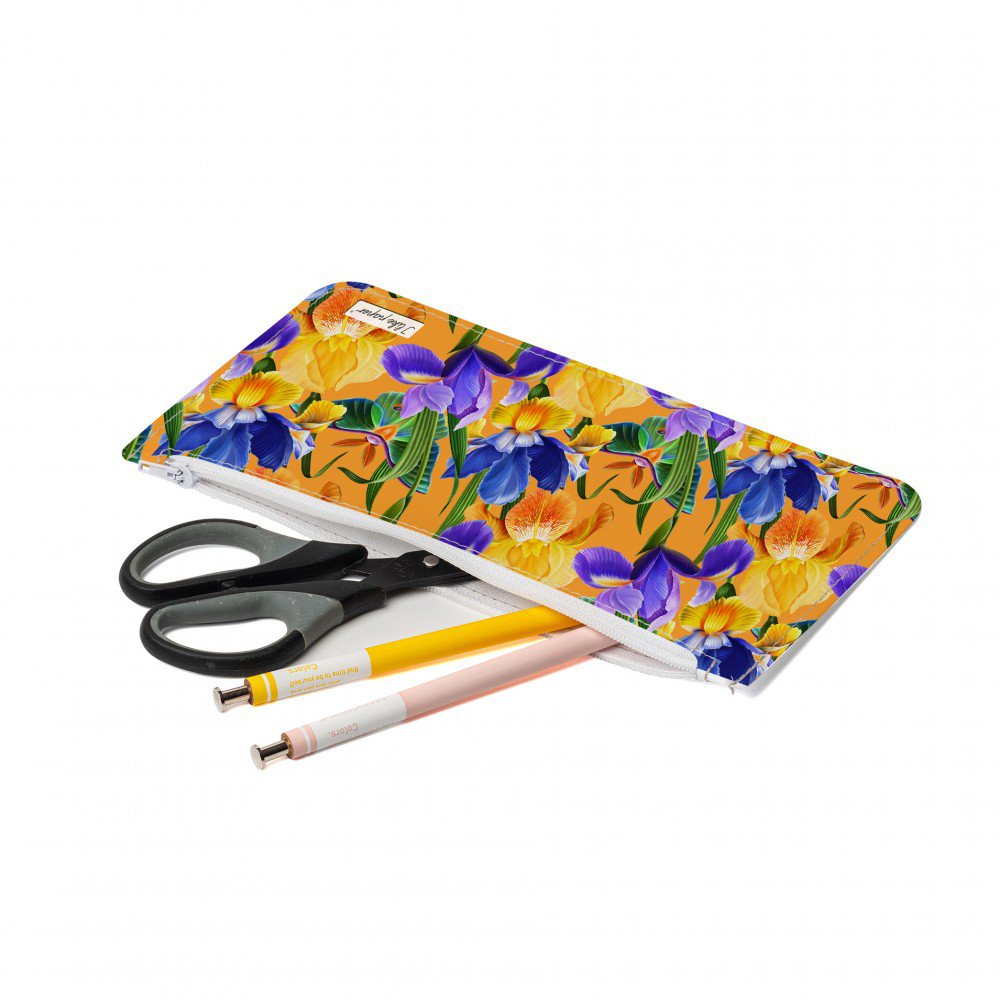 ​ PETITE ORCHID Tyvek® Federtasche mit Zipper