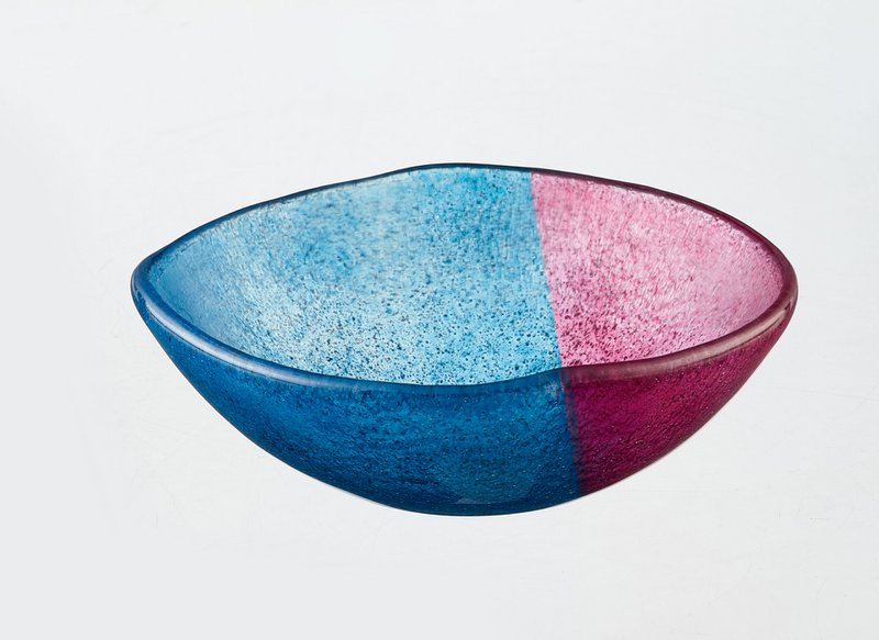 Artisano Bowl Soup 16x6 Blue & Magenta