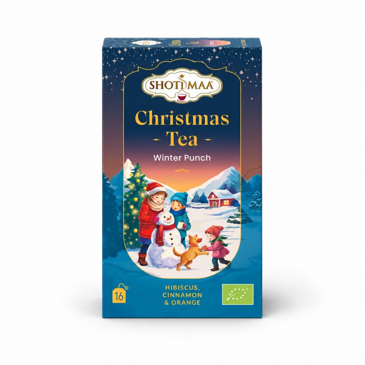 Tisane Bio Spéciale Noël - Chirstmas Tea - Winter punch - Hibiscus, pommes, cannelle, gingembre, clous de girofle, extrait d'orange