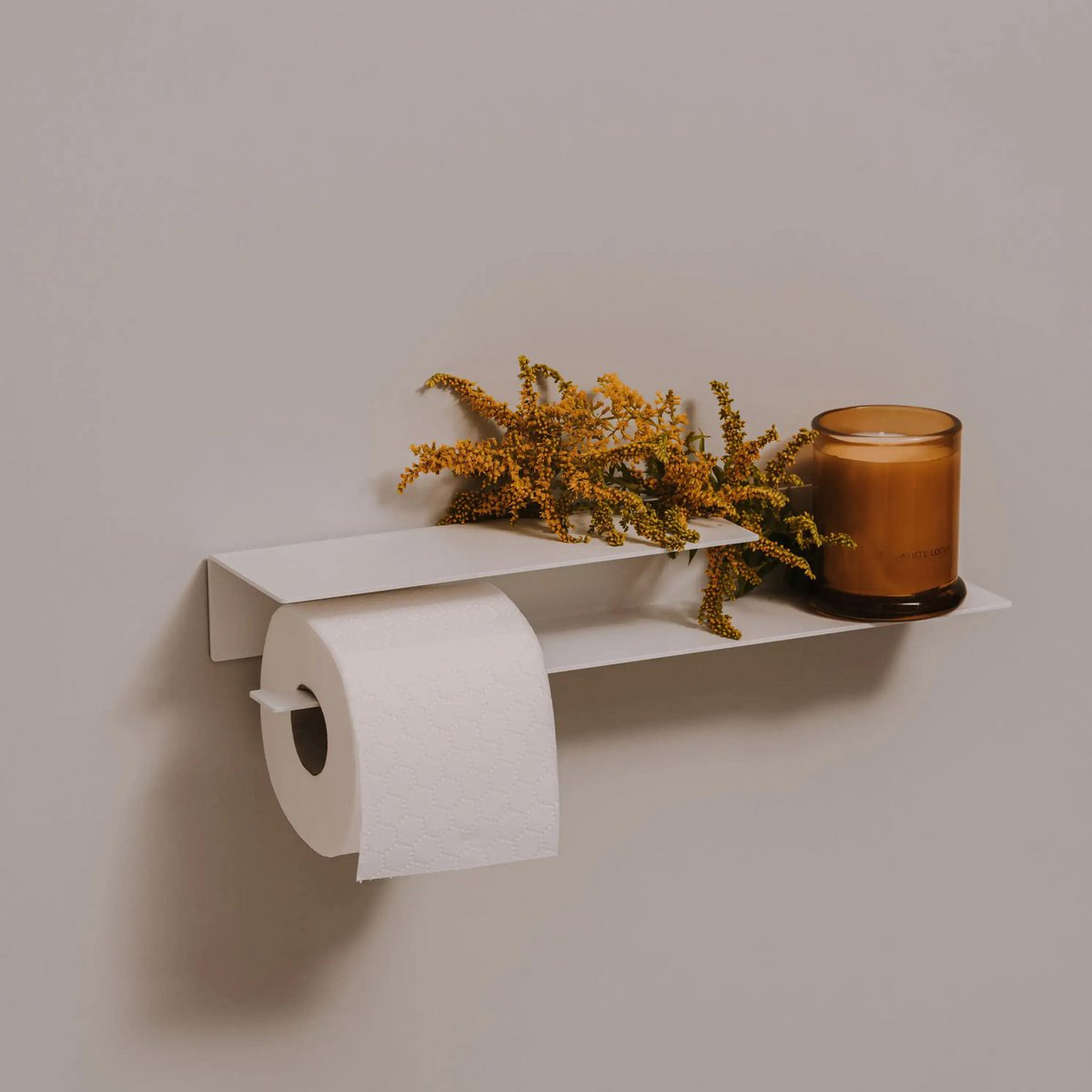 Portarrollos Bari – accesorios baño moderno con estante