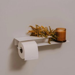 Portarrollos Bari – accesorios baño moderno con estante