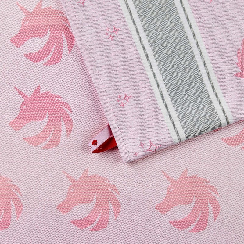 Küchentuch Einhorn Rosa Baumwolle (3 Stück)