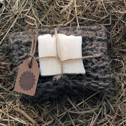 Goat Hair Bath Glove with Shea Butter Soap