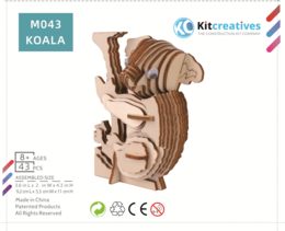 Bouwpakket 3D Puzzel Koala- hout