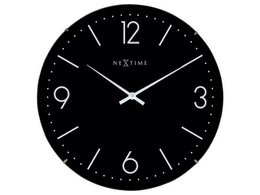 Vægur NeXtime Basic Dome 35 cm sort