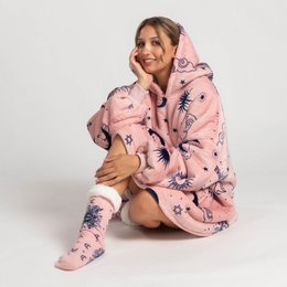 Vitapur - Hoodie blanket + socks - Carrol Pink