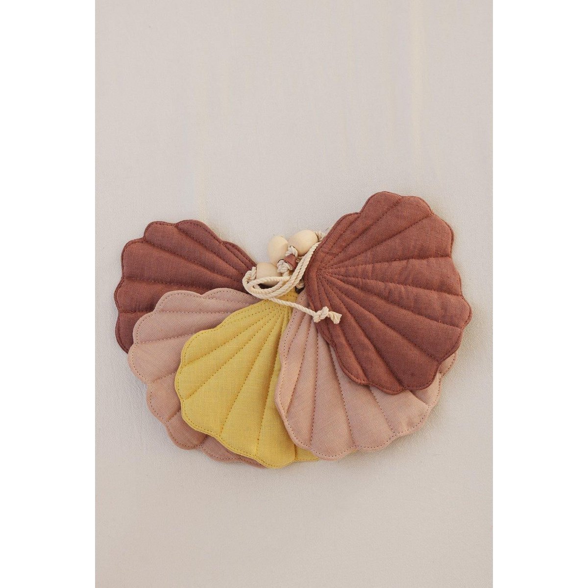 Guirlande de Lin "Marsala" avec Coquillages