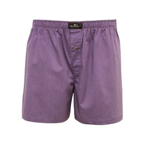 Boxershorts aus gewebter Baumwolle mit dunkellila Punkten