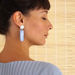 porcelain earrings Lungo