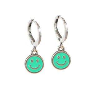 Ohrringe türkis Smiley