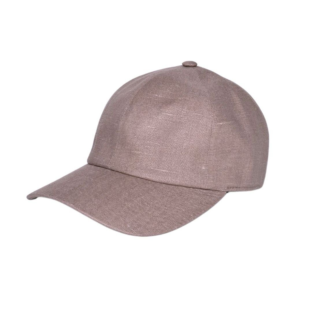 Cappuccino Beige Linen Baseball Cap | Minimalist Neutral Cap | Soft Structure