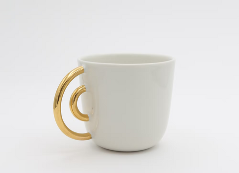 Cir Gold Tasse 220ml ø:8cm d:11cm h:8,5cm Handgemachtes Porzellan