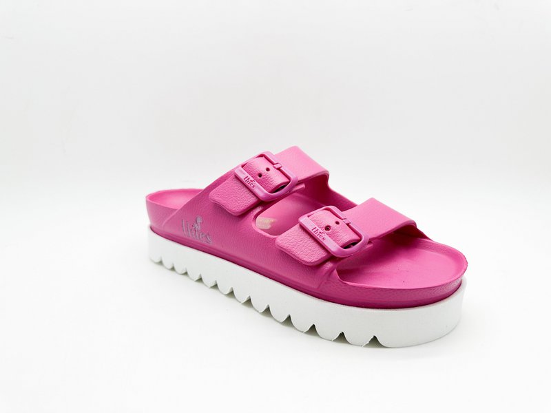 thies 1856 ® Ecofoam Plateau Sandal vegan orchid pink