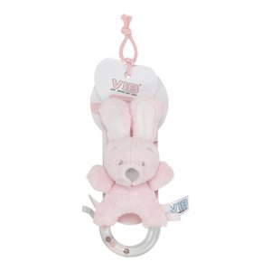 Plüsch-Kaninchenrassel 'Very Important Rabbit' Pink
