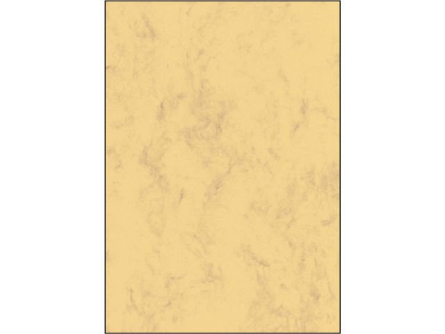Designpapier Sigel A4 200grs marmer zandbruin pak 50 vel